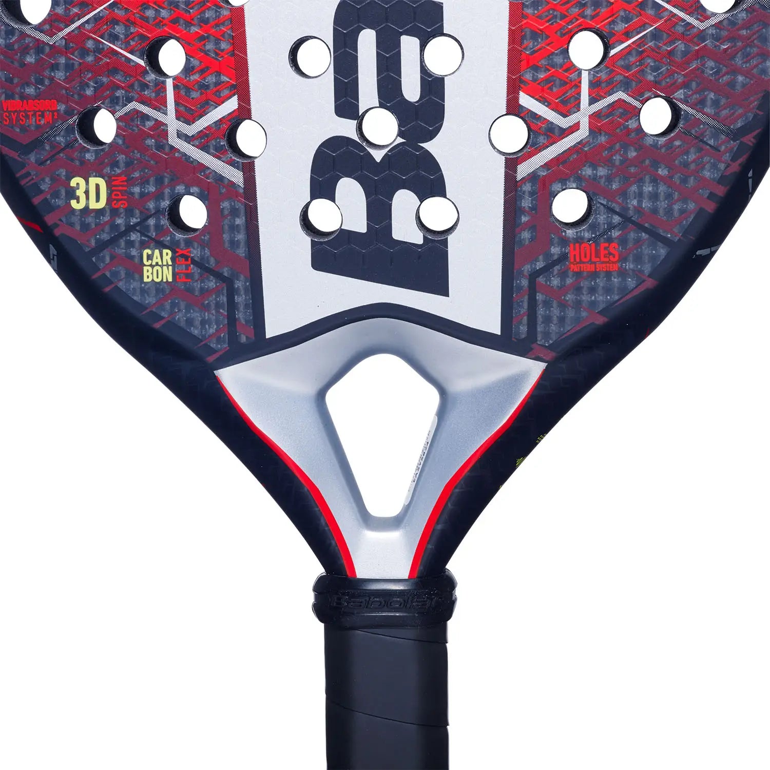 Babolat Technical Veron 2025 – Raquette de padel goutte d'eau polyvalente — Noir/Rouge