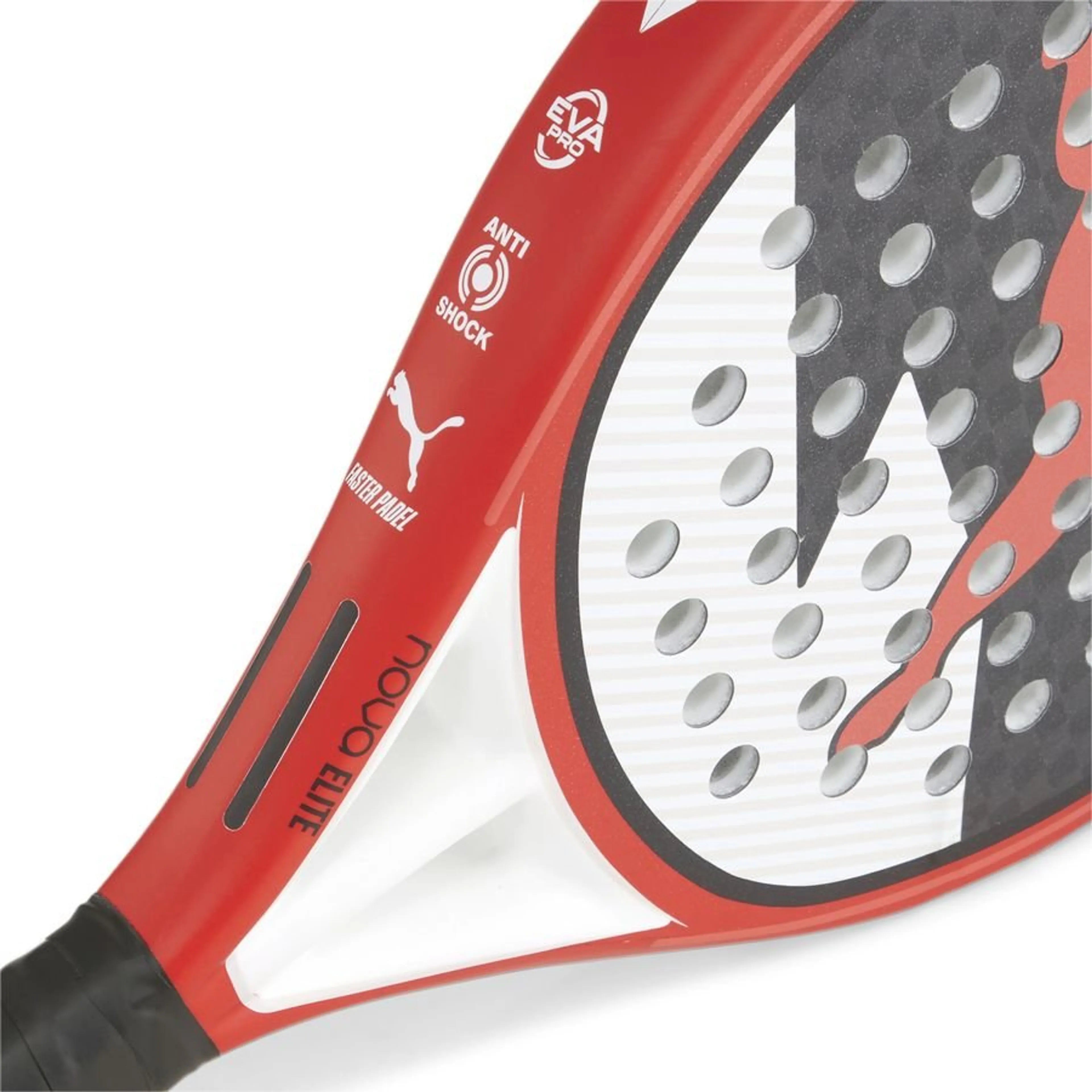 Puma Nova Elite CTR 2024 Black White Red – Round padel racket, control