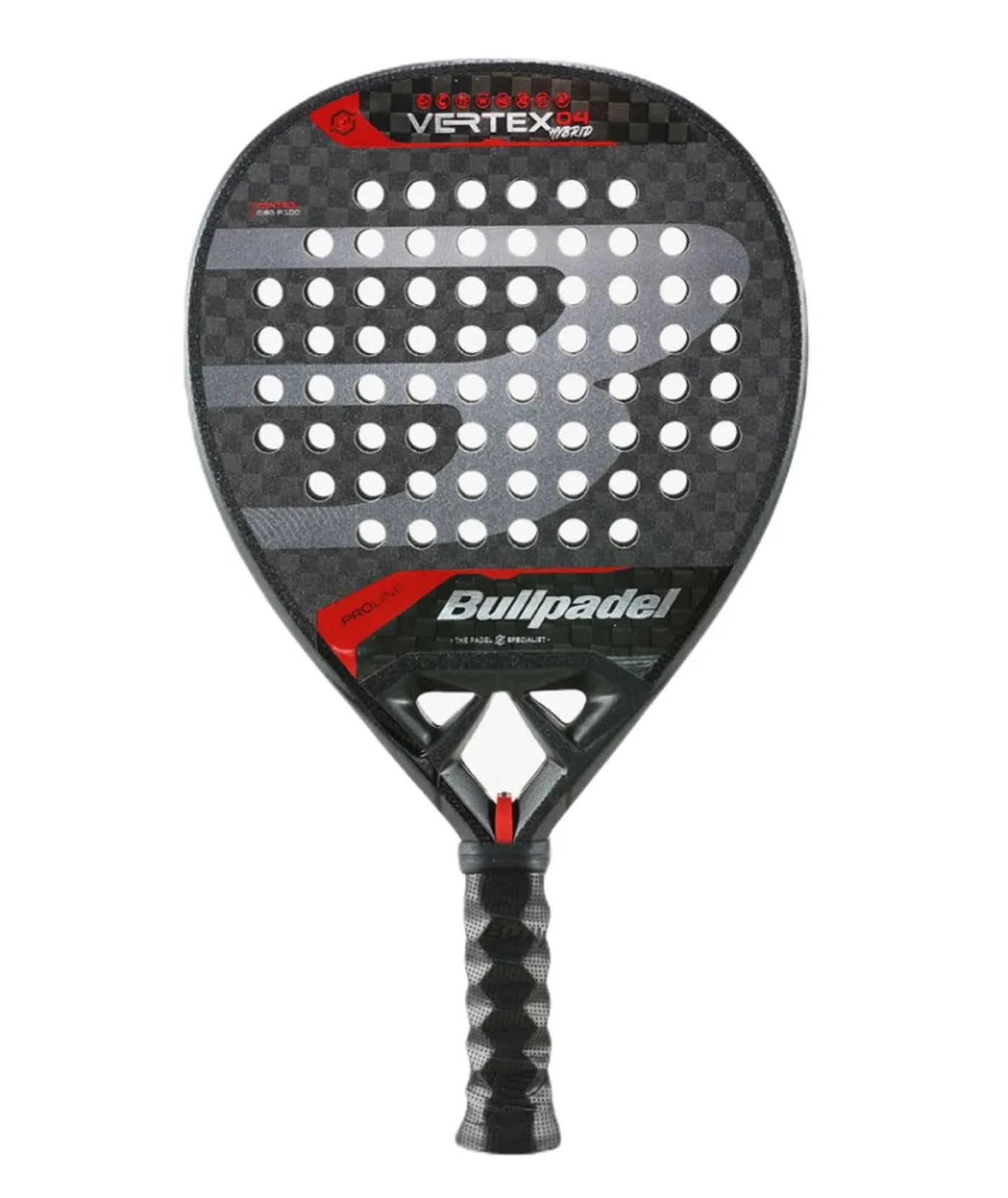 Raquette de padel Bullpadel Vertex 04 Hybrid 2024 - vue de face