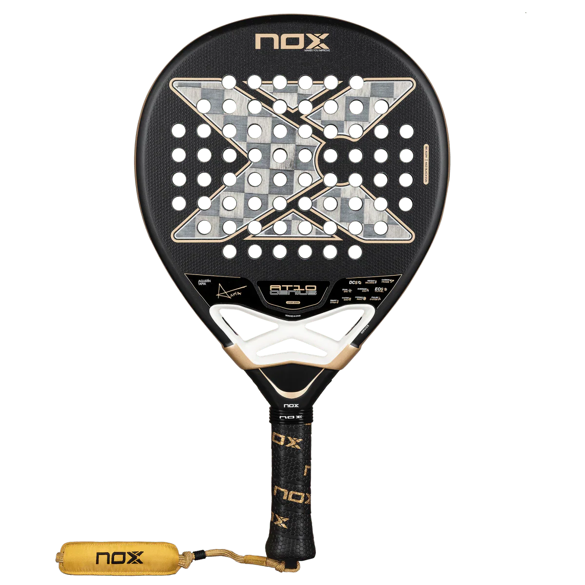 Raquette de padel NOX AT10 Genius 18K Alum 2026 - vue de face