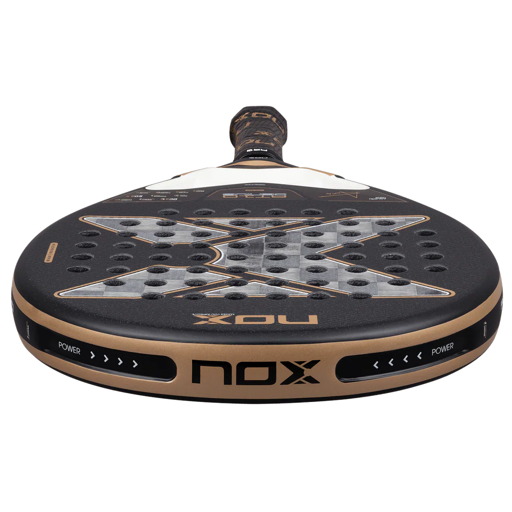 Raquette de padel NOX AT10 Genius 18K Alum 2026 - détail du cadre