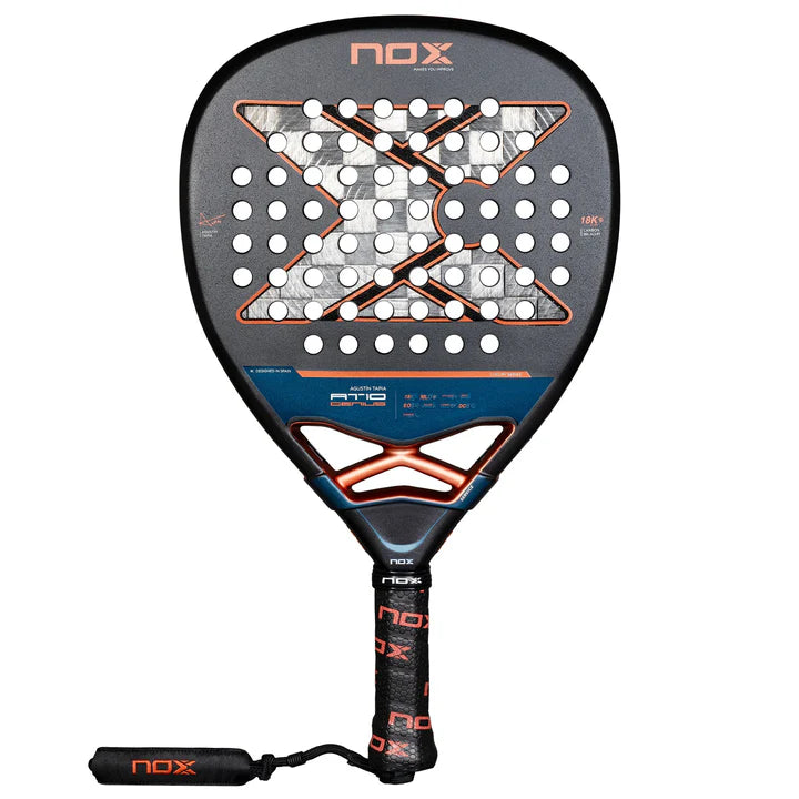 Raquette de padel NOX AT10 Luxury Genius Attack 18K Alum 2025 - vue de face