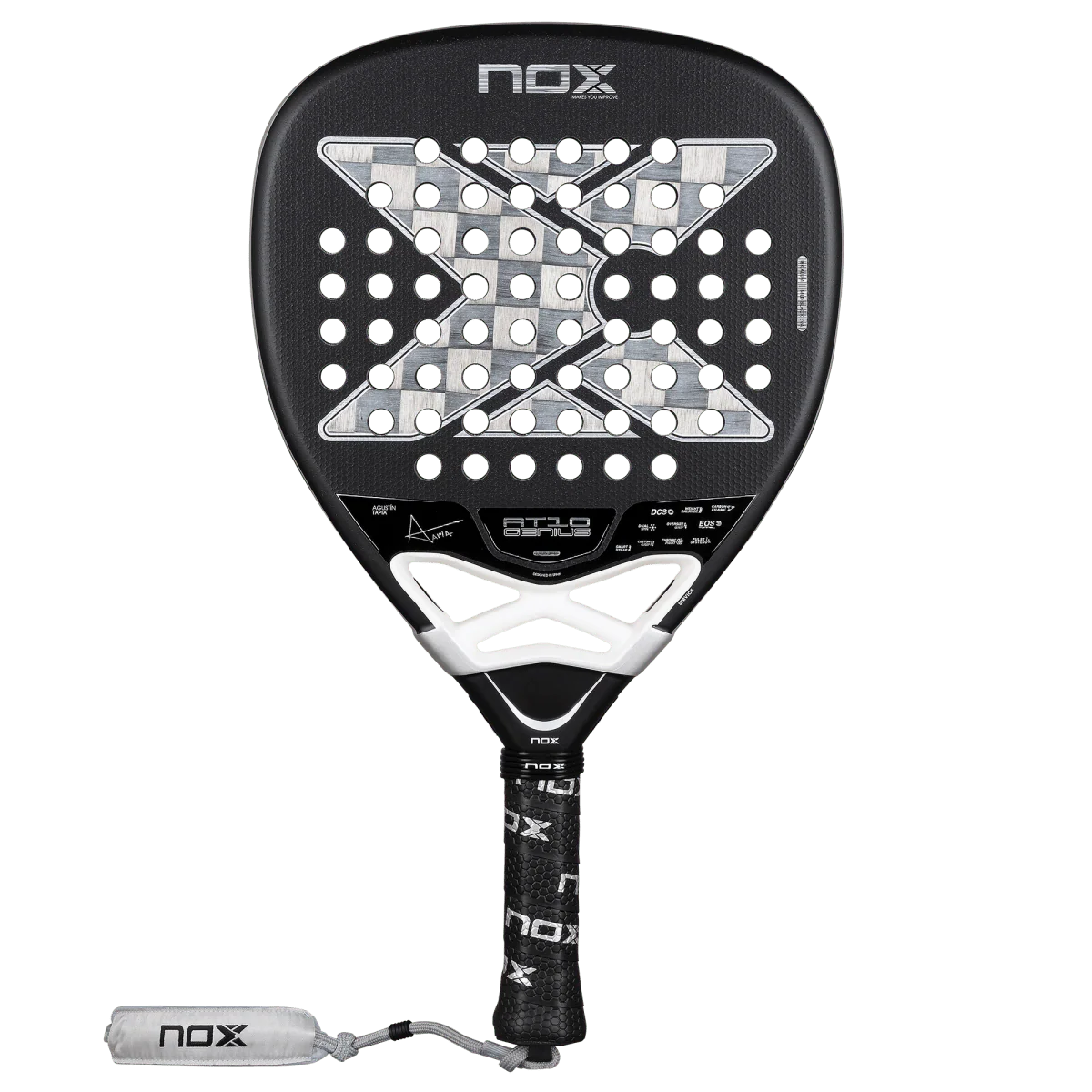 Raquette de padel NOX AT10 Genius Attack 18K Alum 2026 - vue de face