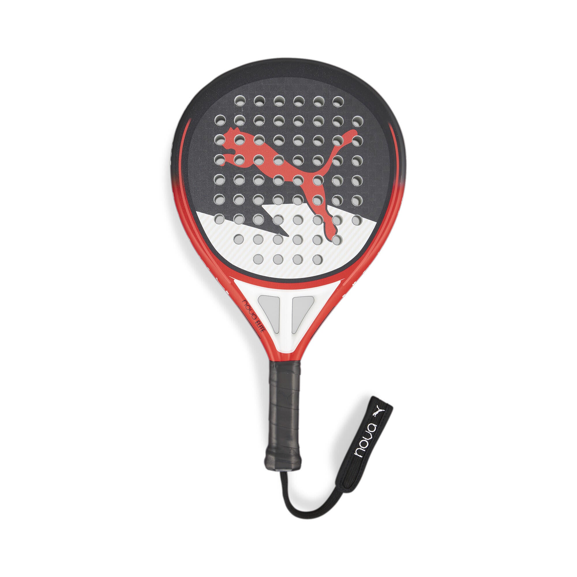 Puma Nova Elite CTR 2024 Black White Red – Round padel racket, control
