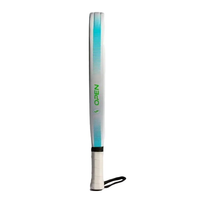 Joma Open White Turquoise – Teardrop padel racket for beginners