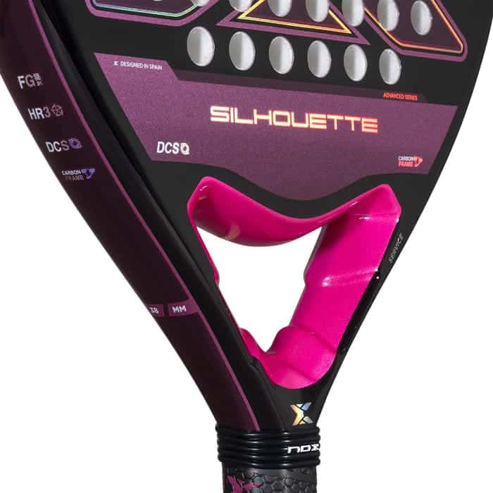 Raquette de padel NOX Silhouette Casual 2025 - détail du cadre